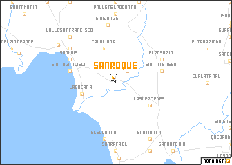 map of San Roque