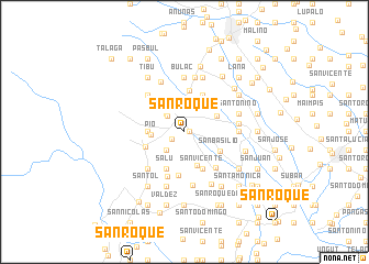 map of San Roque