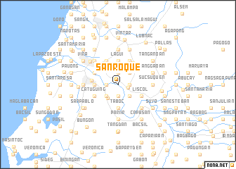 map of San Roque