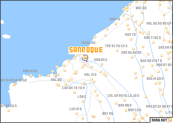 map of San Roque