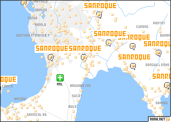 map of San Roque