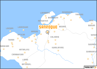 map of San Roque