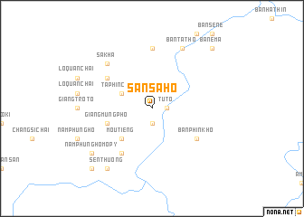 map of San Sả Hò