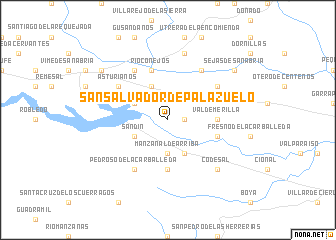 map of San Salvador de Palazuelo
