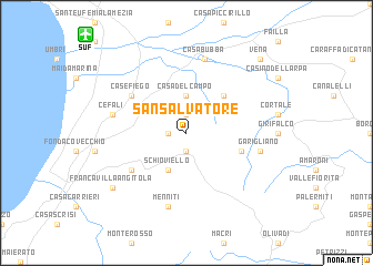 map of San Salvatore