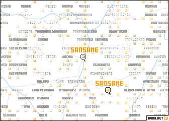 map of Sansame