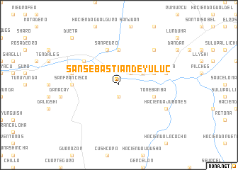 map of San Sebastián de Yuluc