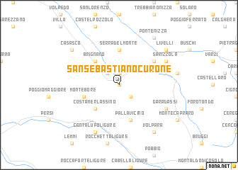 map of San Sebastiano Curone