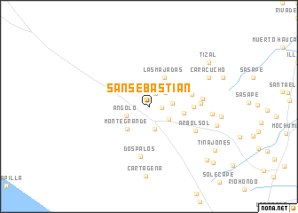 map of San Sebastian