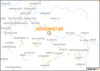 map of San Sebastián