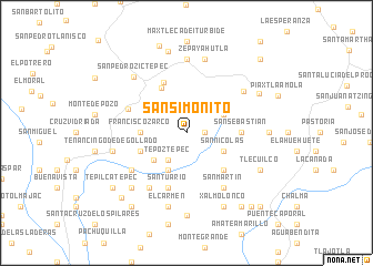 map of San Simonito