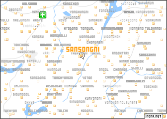 map of Sansŏng-ni