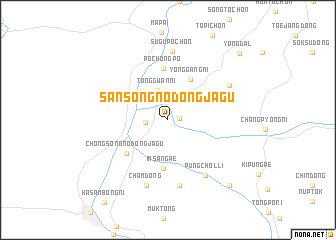map of Sansŏng-nodongjagu