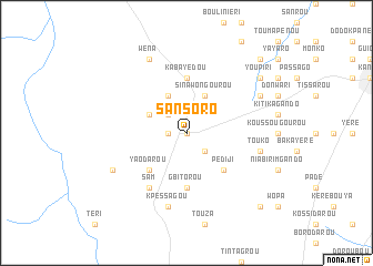 map of Sansoro