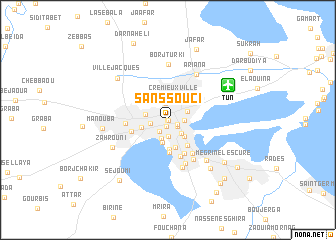 map of Sans-Souci