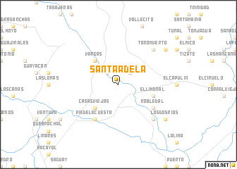 map of Santa Adela