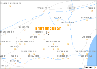 map of Santa Águeda