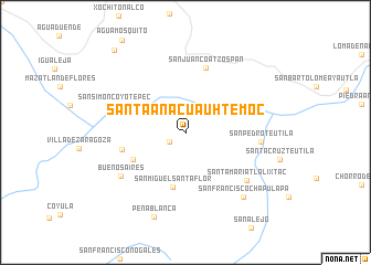 map of Santa Ana Cuauhtémoc