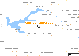 map of Santa Ana da Serra