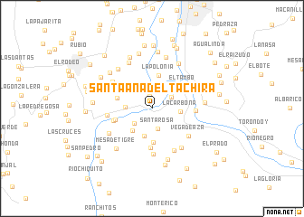 map of Santa Ana del Tachira