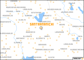 map of Santa Ana Nichi