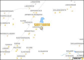 map of Santa Ana