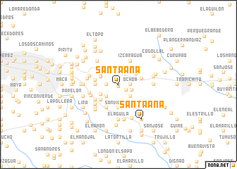 map of Santa Ana