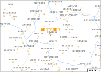 map of Santa Ana