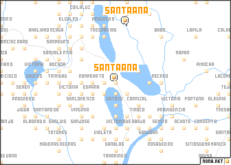 map of Santa Ana