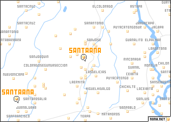 map of Santa Ana