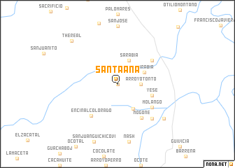 map of Santa Ana