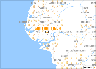 map of Santa Antigua