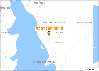 map of Santa Anuncia