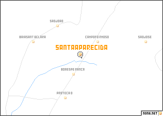 map of Santa Aparecida