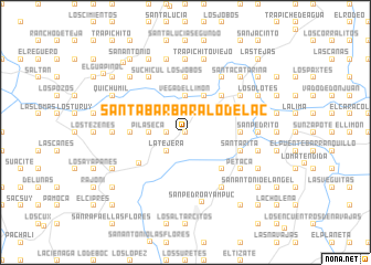 map of Santa Bárbara Lo de Lac