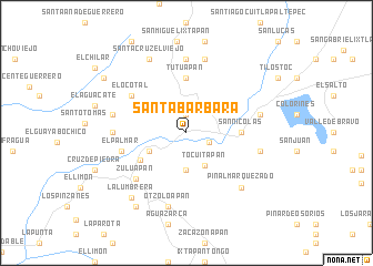 map of Santa Bárbara