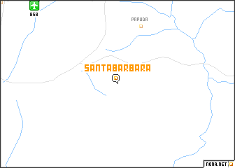 map of Santa Bárbara