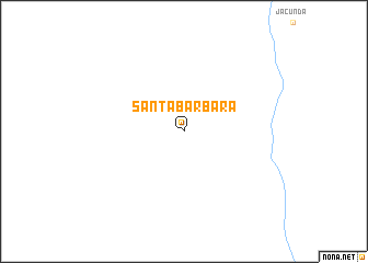 map of Santa Bárbara