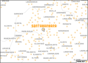 map of Santa Bárbara