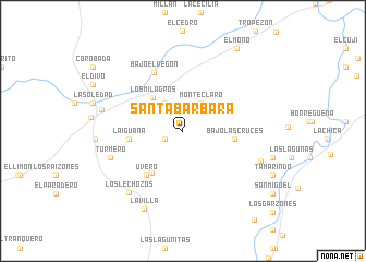 map of Santa Bárbara