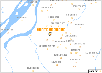 map of Santa Bárbara