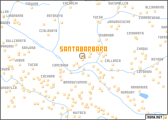 map of Santa Bárbara