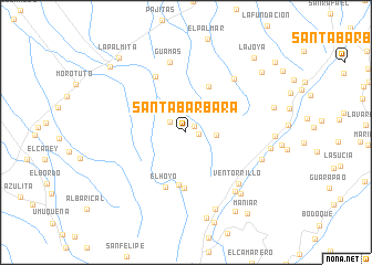 map of Santa Bárbara