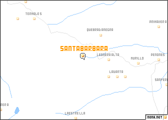 map of Santa Bárbara