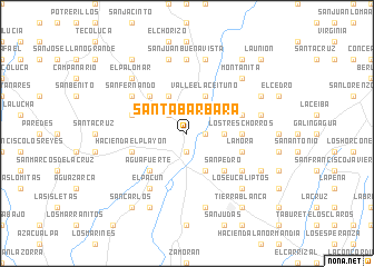 map of Santa Bárbara