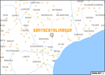 map of Santa Catalina Sur