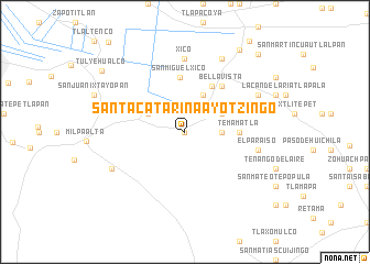 map of Santa Catarina Ayotzingo