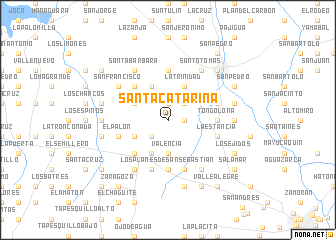 map of Santa Catarina