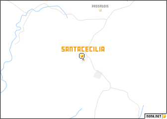 map of Santa Cecília