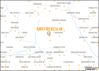 map of Santa Cecilia